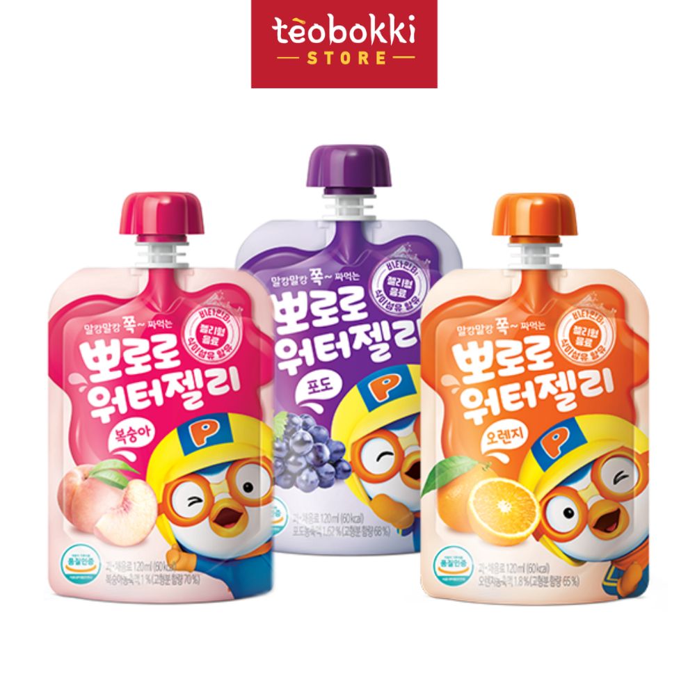 Nước thạch trái cây Pororo Paldo túi 120ml