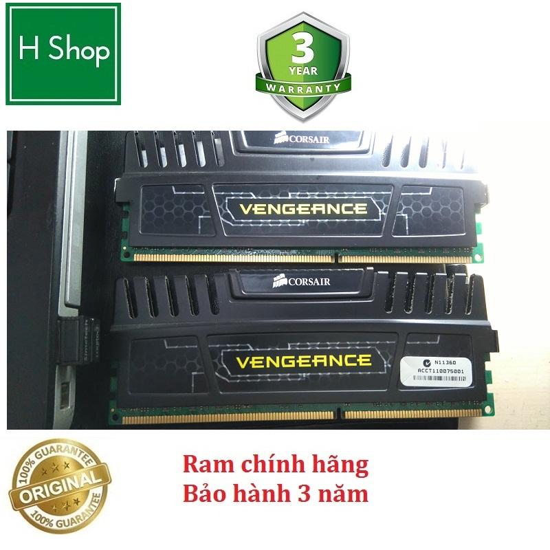 [HCM]Ram CORSAIR VENGEANCE 4Gb DDR3 bus 1333 hoặc overclock tới 1600 ram tản nhiệt tháo máy bảo hành 3 năm