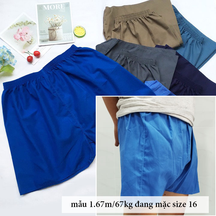 Quần đùi nam từ 42-70kg Quần sọt nam vải kate màu trơn - Đáy nem - NEMDEP
