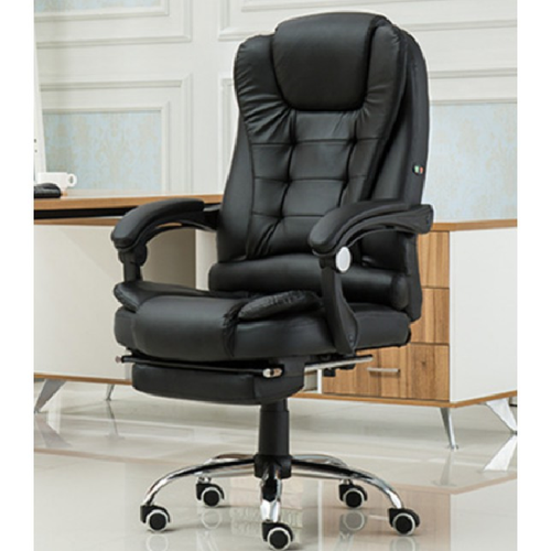 Ghế làm việc có massage 7 điểm, Ghế giám đốc ghế nghỉ trưa thư giãn văn phòng có chân xoay , da pu thoáng khí , massage 7 điểm