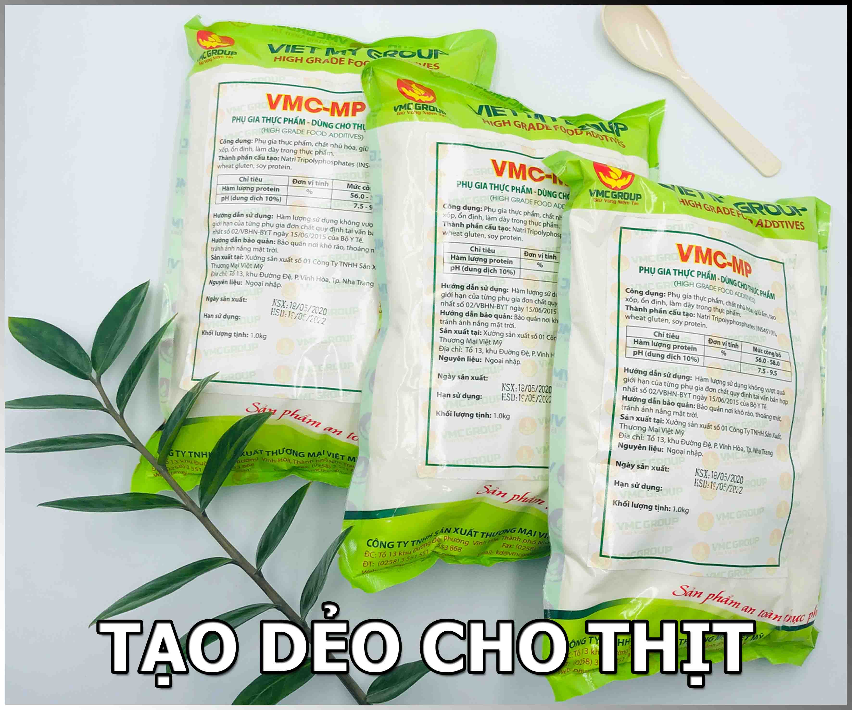 1 kg vmc mp - phụ gia tạo giòn dai tăng kết dính cho thịt đông lạnh