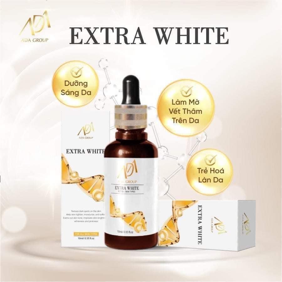 Serum căng bóng mờ thâm extra white ada group 10ml-mela white cải tiến mẫu mới