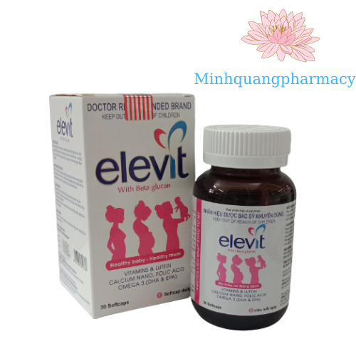 Viên uống elevit - vitamin dành cho bà bầu - hộp 30 viên