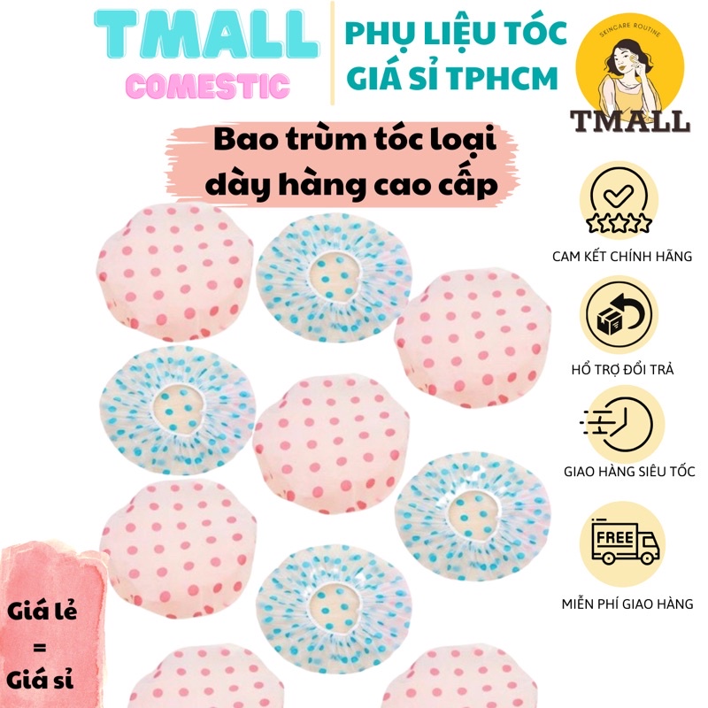 Bao trùm tóc loại dày mũ ủ tóc cá nhân mini tại nhà , giúp tóc không ướt khi tắm ,khi ủ hấp dầu ,tiện dụng.