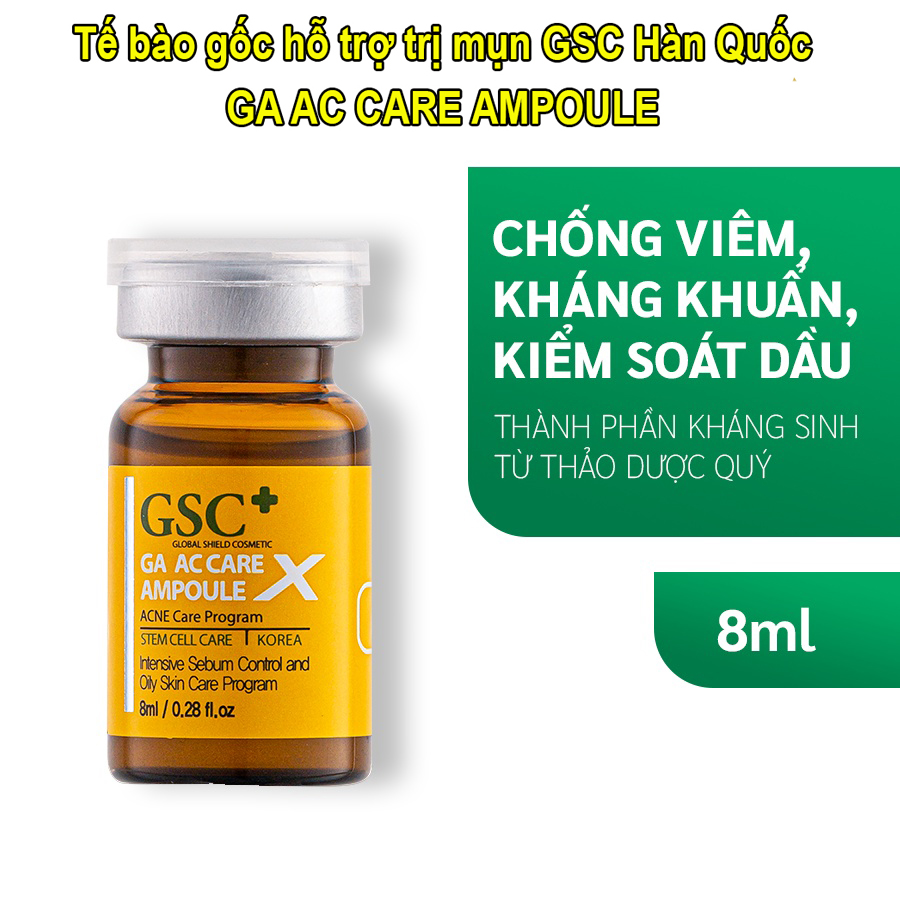 Tế bào gốc hỗ trợ trị mụn gsc hàn quốc ga ac care ampoule