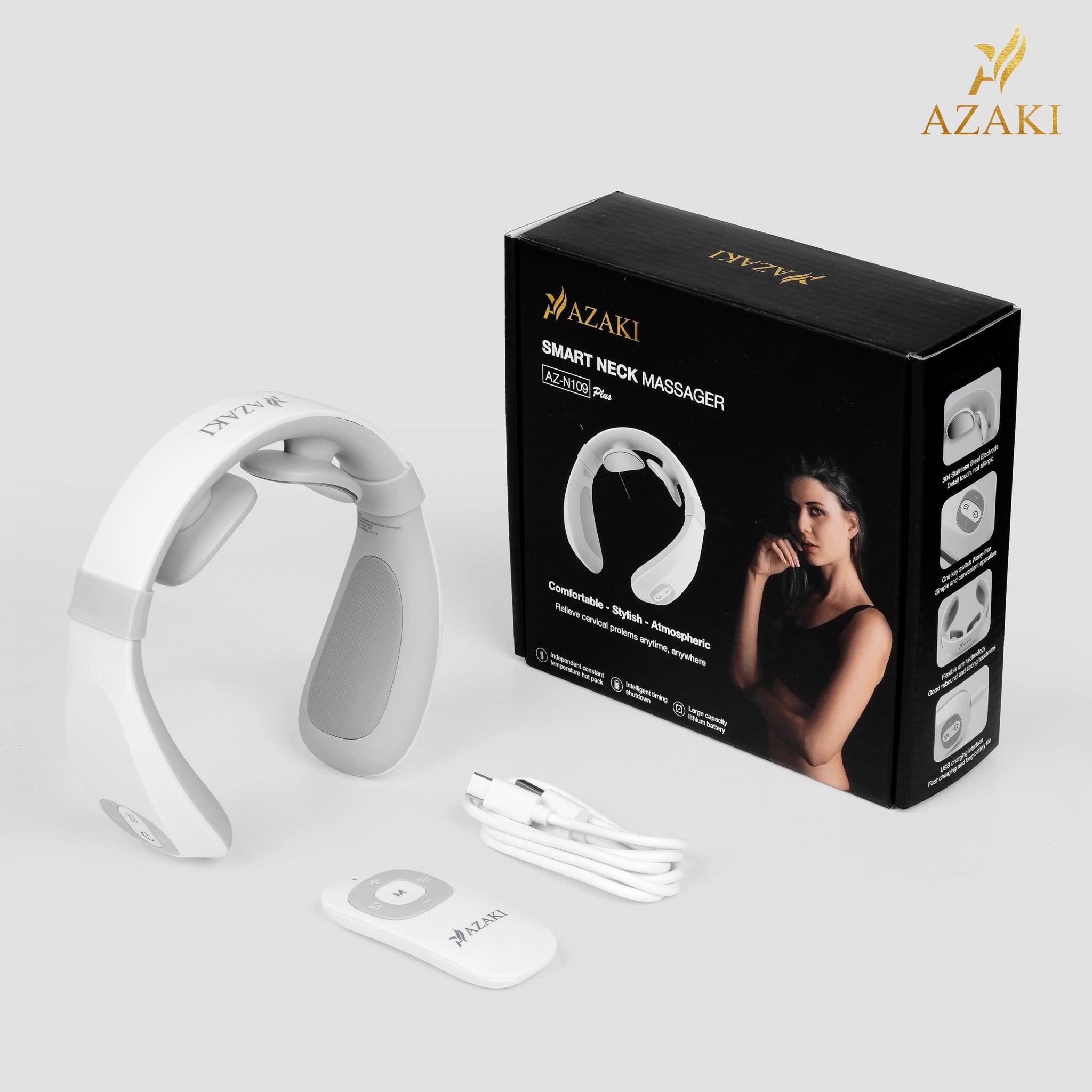 Máy massage cổ Azaki N109 smart neck giúp thư giãn cổ, vùng vai gáy, bảo vệ sức khỏe