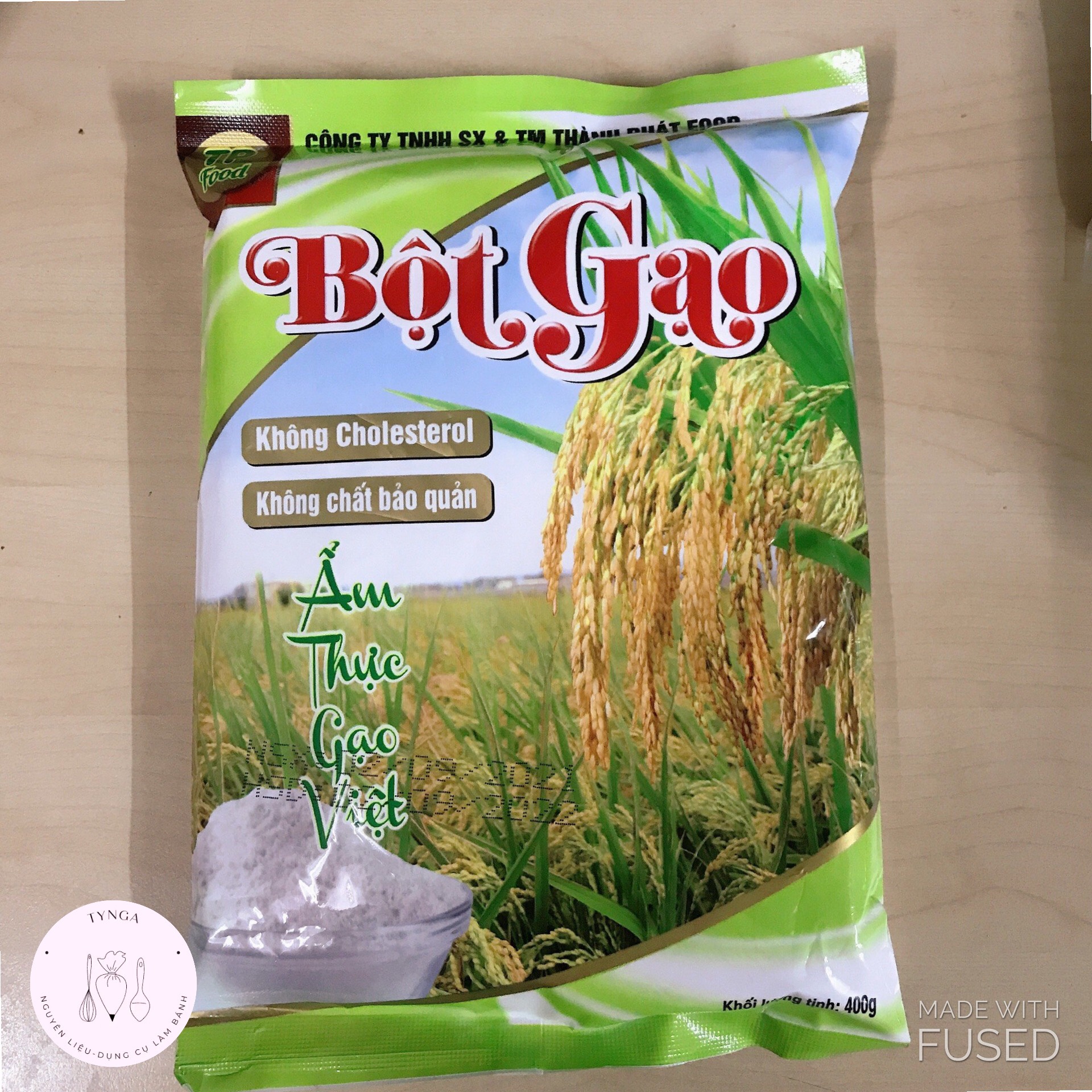 Bột gạo làm bánh tẻ, bánh giò, bánh đúc tpfood bịch 400g