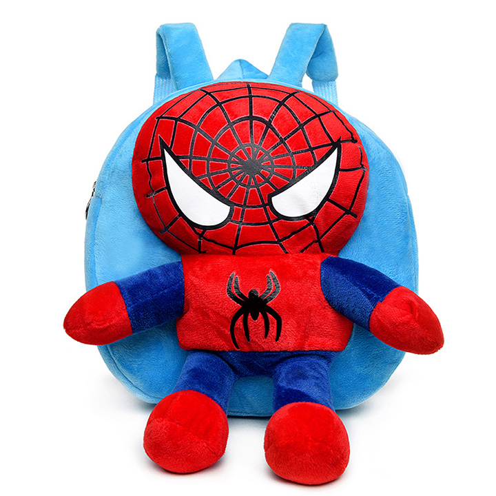 Balo hình người nhện thú bông ngộ nghĩnh cho bé đi nhà trẻ size 25cm