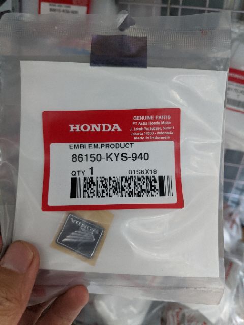 [HCM]TEM LOGO HONDA LƯỜN SONIC 150R SẢN XUẤT TẠI HONDA INDONESIA