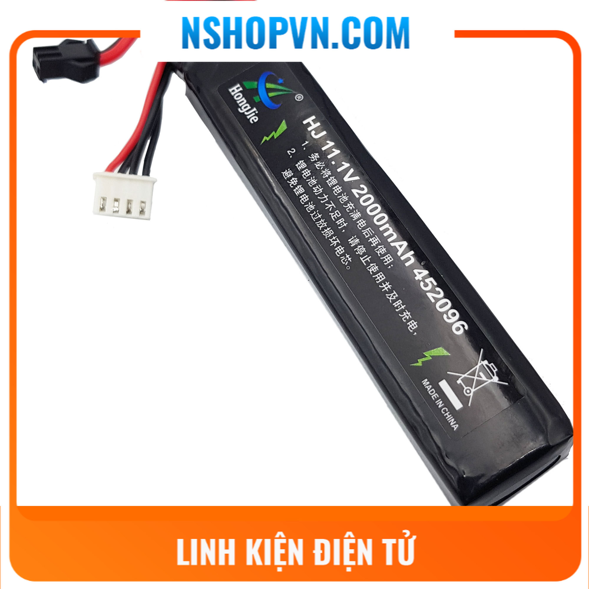 Pin LIPO 11.1V 30C 1800mAh / 2000mAh