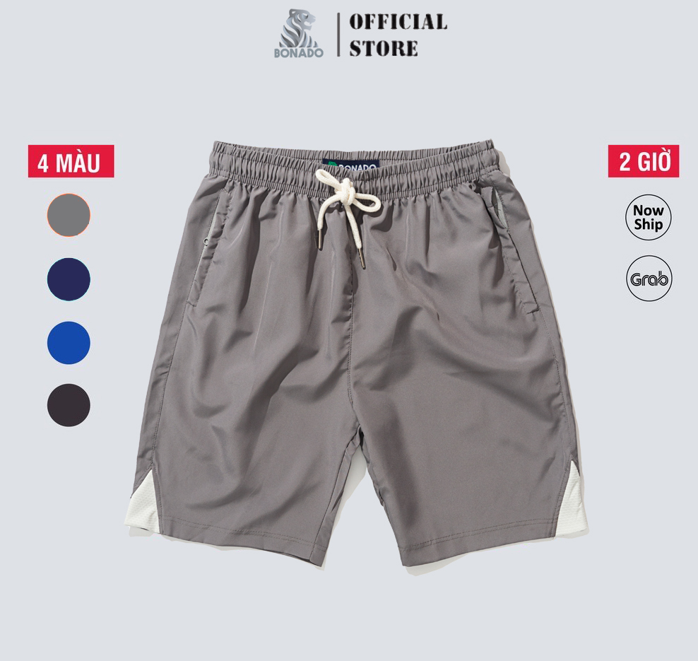 Quần short thể thao nam mát lạnh cao cấp bd482 xám