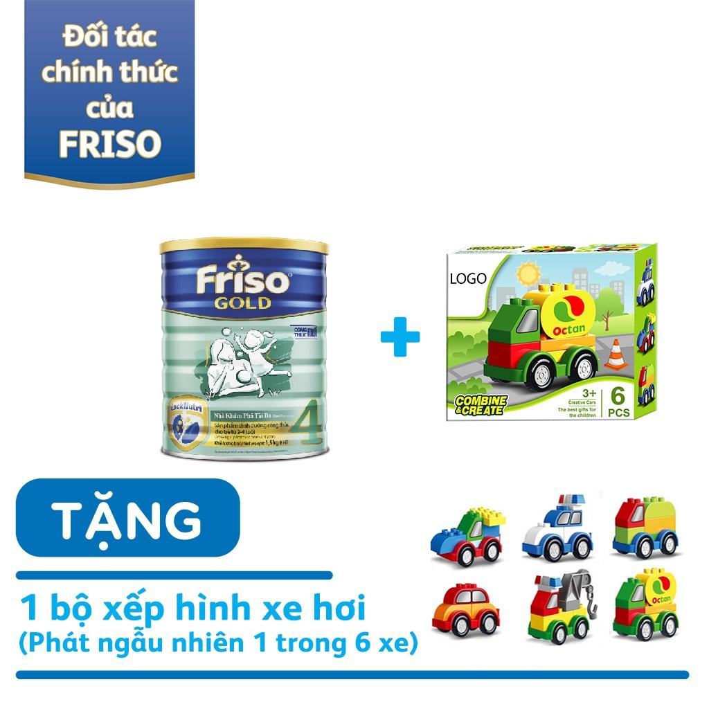SỮA BỘT FRISO GOLD 4 1500g tặng 1 bộ lắp ghép xe hơi sáng tạo cho bé