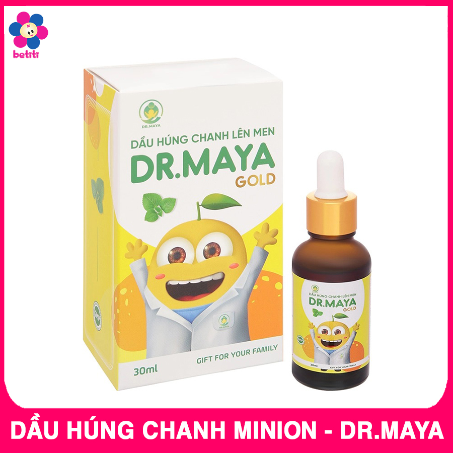 Dầu húng chanh minion dr maya 30ml hỗ trợ trị ho, sổ mũi, tăng sức đề kháng, dầu húng chanh lên men minion chính hãng, tinh dầu húng chanh