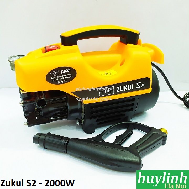 Máy rửa xe gia đình zukui s2 - 2000w - tặng kèm bình phun xà bông