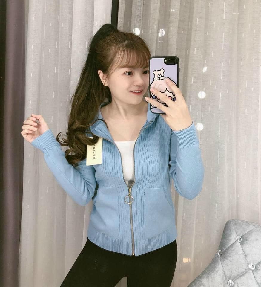 Áo khoác len có nón hàng quảng châu siêu hót 23