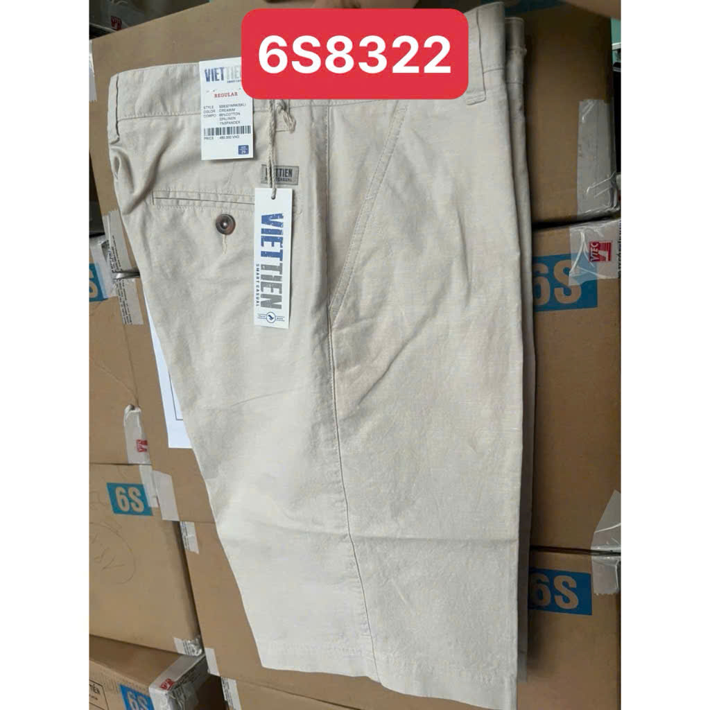  Quần short kaki việt tiến giảm giá 480k sale 240k form regular  tiêu chuẩn  