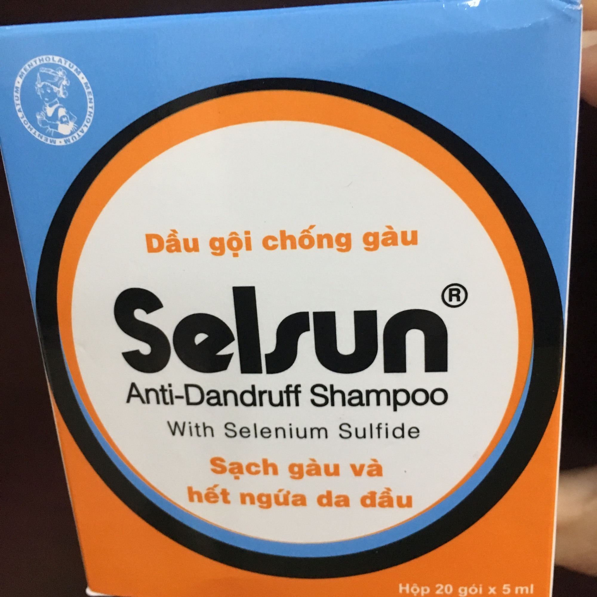 [HCM]Dầu gội chống gàu Selsun hộp 20 gói x 5 ml