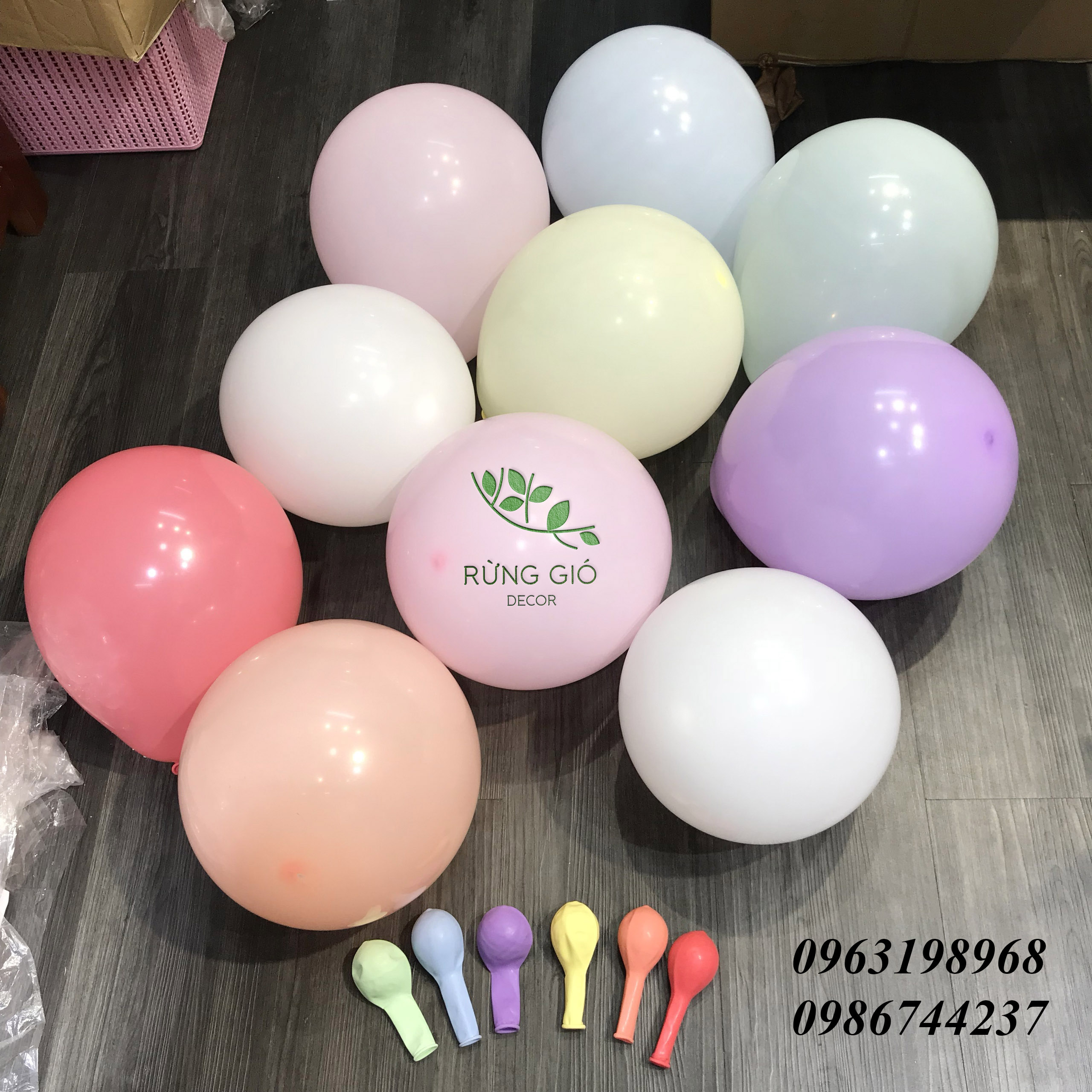 Combo 50 bóng màu pastel loại dày 10 inch, có ảnh thật