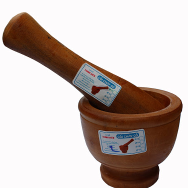 Bộ chày giã cối gỗ cao cấp Thanh Điền - Nhiều kích thước