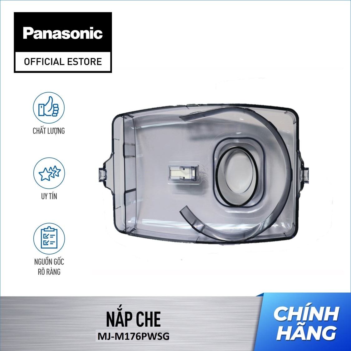 Phụ kiện nắp che máy xay đa năng panasonic model mj-m176p/mj-m171p ajd93-142-h2