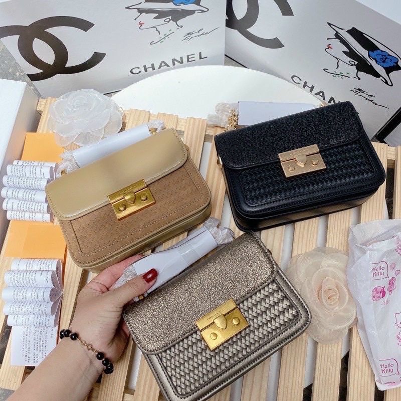 FULLTAG Túi đinh tết pha kèm túi vải sz 18cm ko box - HANA BAG