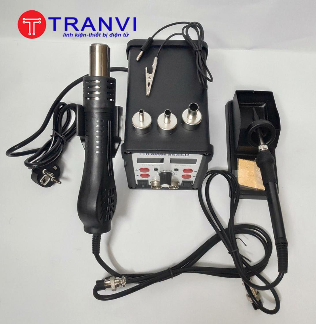 Máy khò và hàn thiếc kawh 8586d