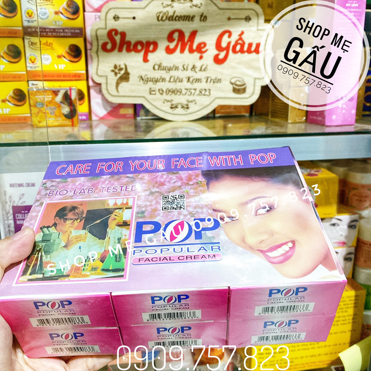 Lố 12 hộp kem pop chuẩn thái hàng nội địa qr