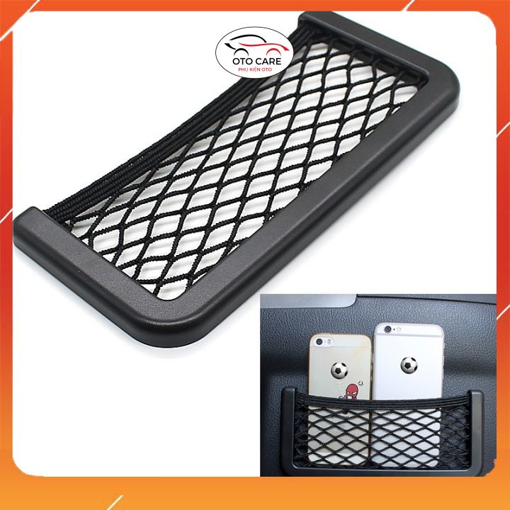 Túi Lưới Để Điện Thoại Trên Ô Tô Tiện Lợi Đựng Đồ Trên Oto Car Organising