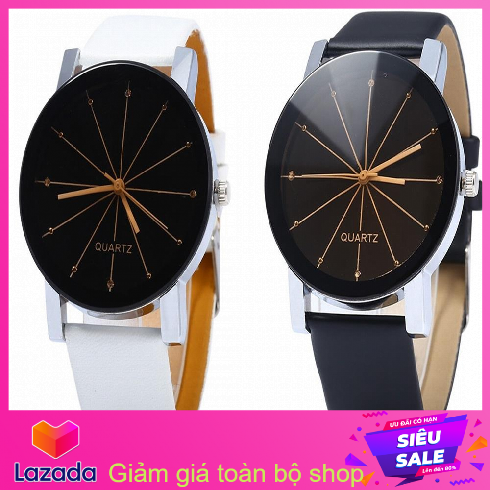 Đồng hồ nữ dây giả da kính chiếu 3d nk825