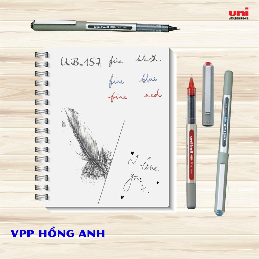 Bút mực nước uni-ball eye fine ub157 rollerball pen 0.7mm