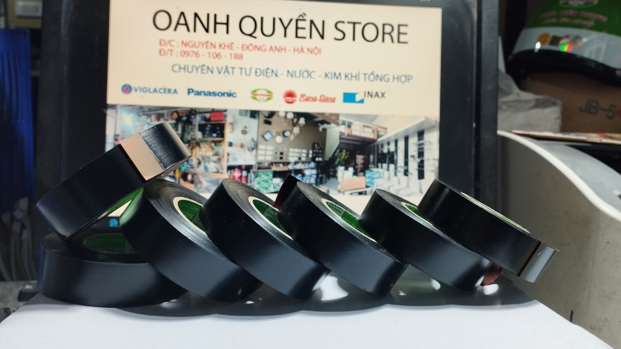 Băng dính cách điện đen nitto no.2117tvh / dai - mỏng - dính - chất