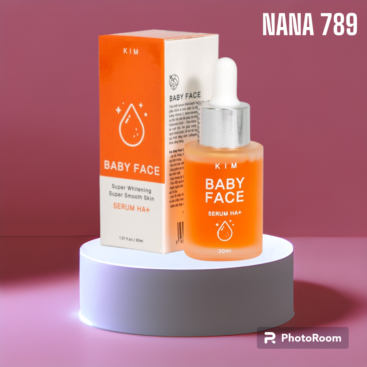 Tinh chất truyền trắng kim baby face HA+