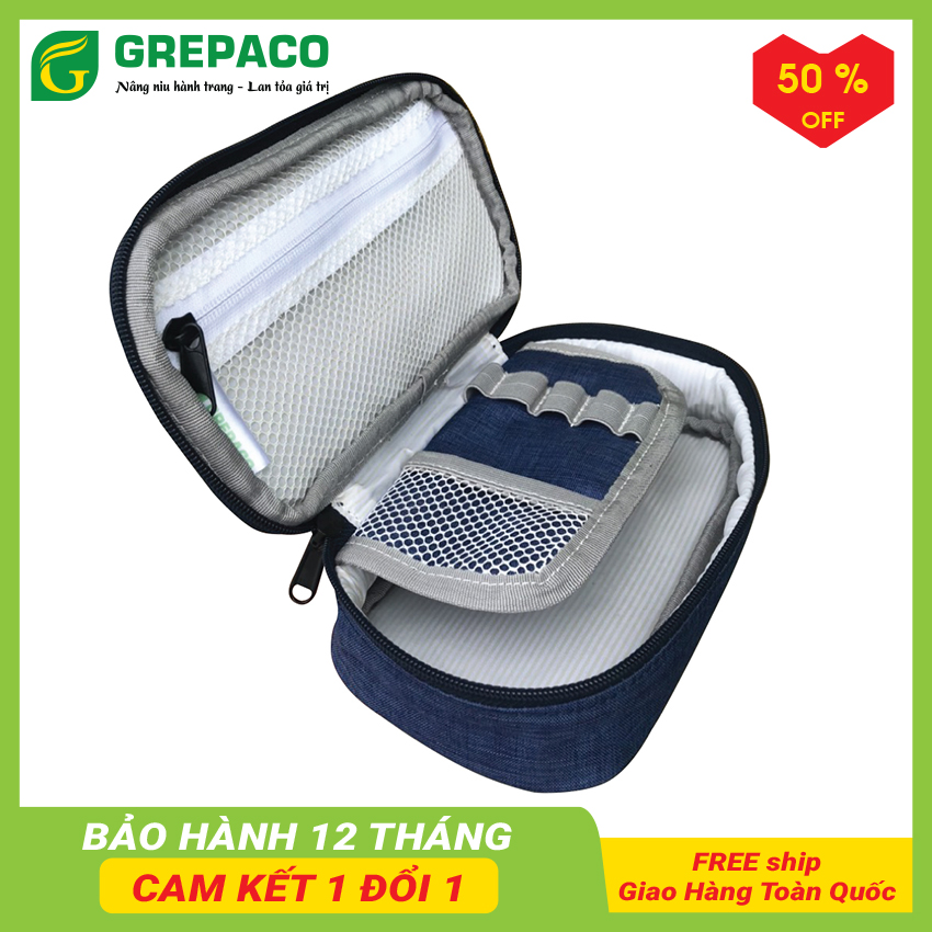 Hộp Đựng Bút Đa Năng Bằng Vải Bố Canvas Tote Đẹp Nhiều Ngăn Dạng Túi Đựng Dụng Cụ Đồ Dùng Học Tập Học Sinh, Sinh Viên, Đồ Cá Nhân Văn Phòng Kiểu Cute Chống Xước, Chống Nước  GrepacoBags HB01– Hàng Chính Hãng