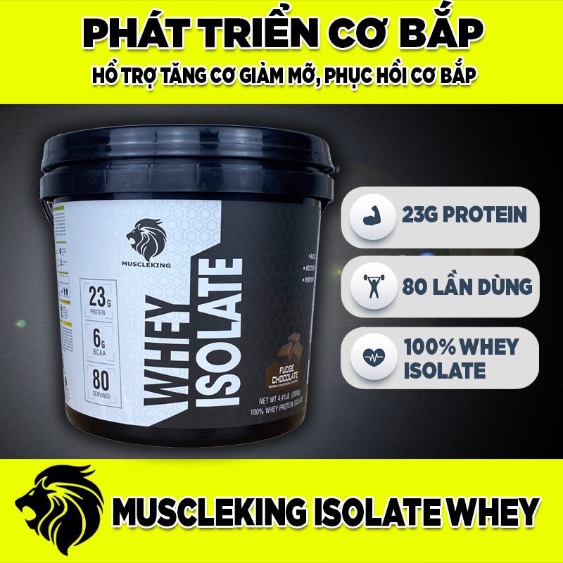 Sữa Tăng Cơ Whey Isolate 2 kg Muscleking