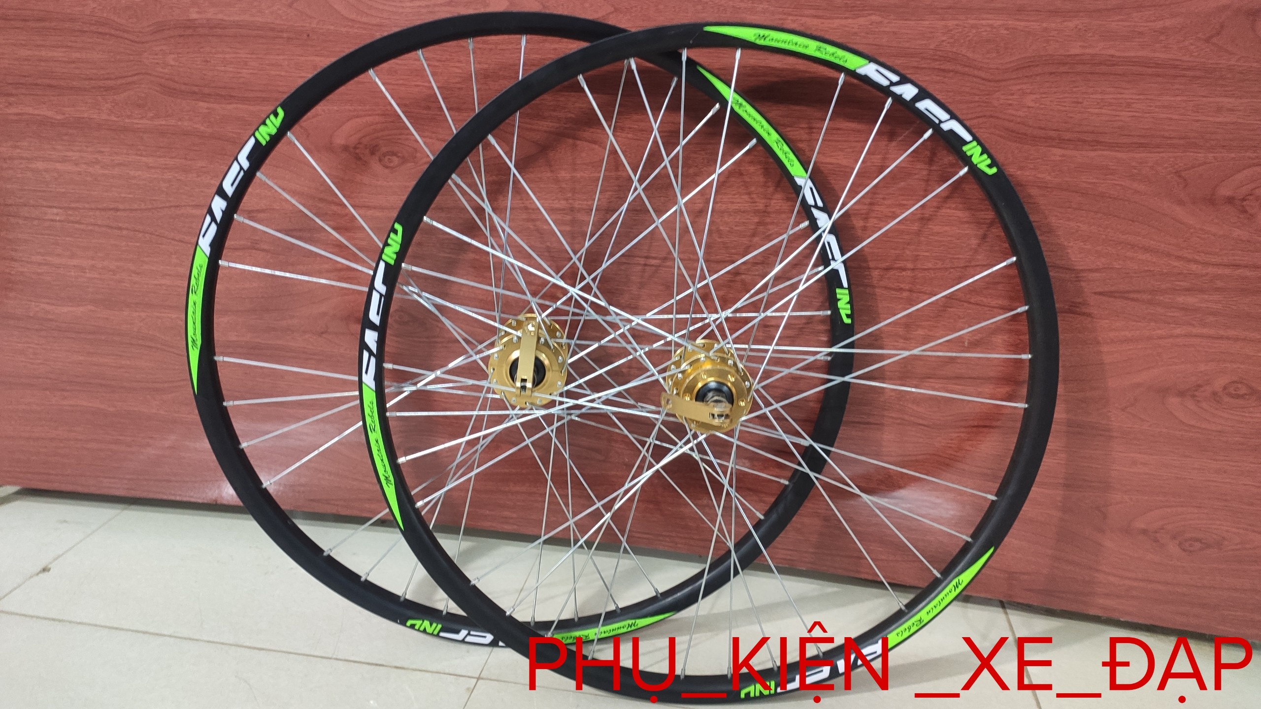 Bộ vành xe đạp thể thao 26 inch đan sẵn, líp vặn, phanh đĩa, Bộ vành xe đạp bánh 26 inch