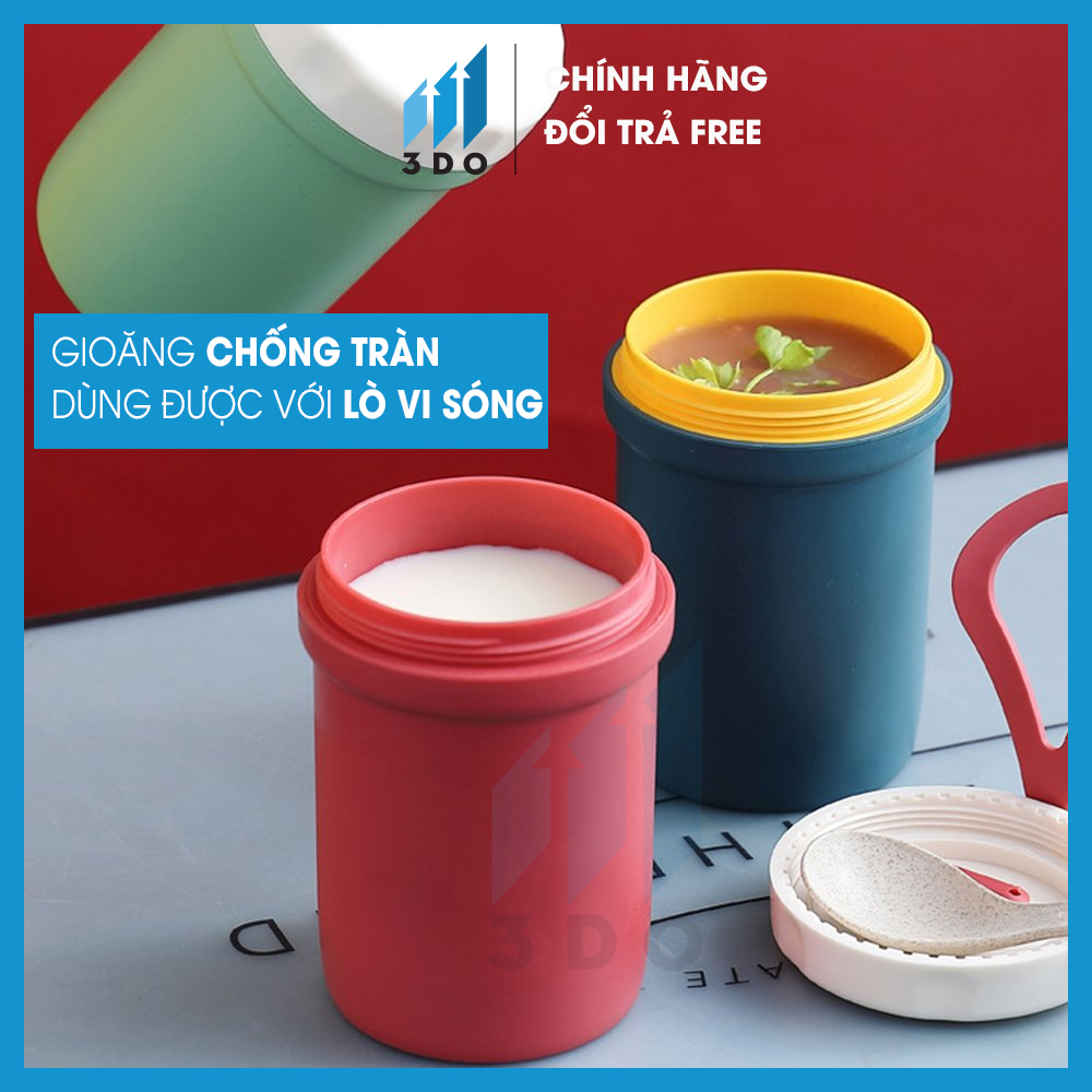 [MGG 10K] Cốc đựng canh giữ nhiệt chống tràn, Hộp đựng canh giữ nhiệt 2 lớp dùng trực tiếp trong lò vi sóng an toàn cho sức khoẻ (1 ĐỔI 1 TRONG 7 NGÀY),cốc giữ nhiệt cốc đựng canh,Bình giữ nhiệt