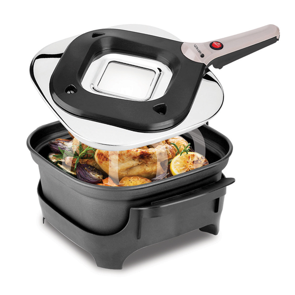 Nồi hầm, chiên, nướng đa năng 4.3 lít elmich king cook bpe-3375 hàng chính hãng, bảo hàng 25 tháng - xuất xứ ch séc