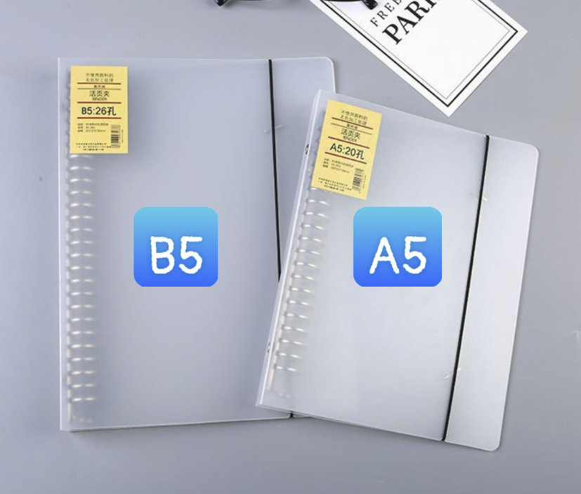 Sổ còng, Bìa sổ còng A5 B5 binder còng sắt 20 26 còng làm sổ tay, sổ ghi chép
