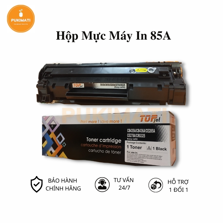 [Ảnh thật] Hộp Mực Máy In CF285A/35A/78A dùng cho Hp 1102,1005,1006.. / Canon 3050,6000,6200,6230,6030 Pukimati