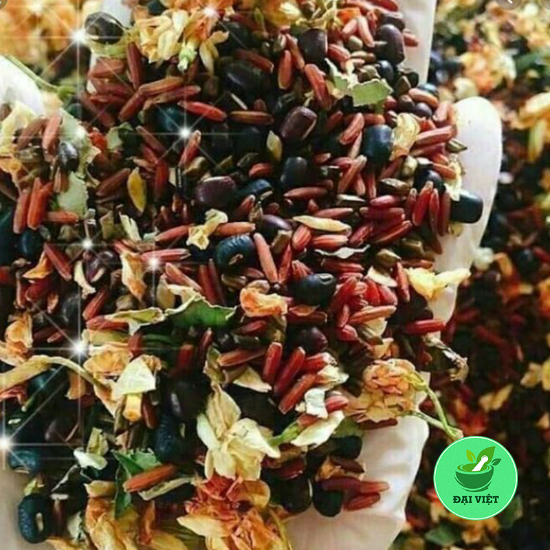 Trà Gạo Lứt - Đậu Đen, Đậu Đỏ, Hoa Nhài rang sẵn (gói 1kg) - DV144