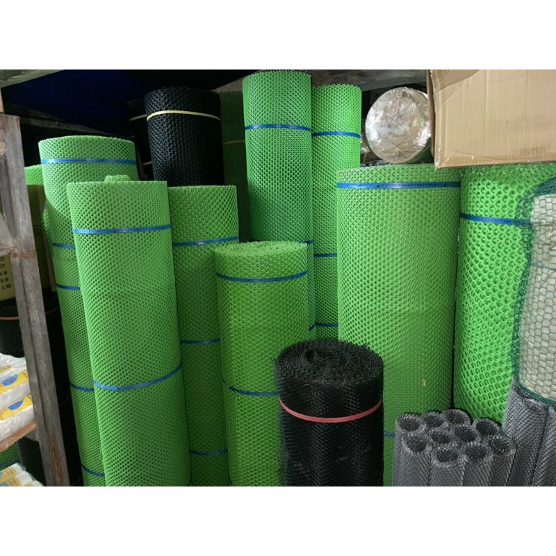 1m lưới mắt cáo nhựa xanh khổ 1m,lưới nhựa dày loại 1