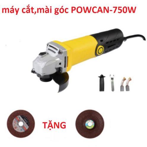 Máy mài góc cầm tay - Máy mài Powcan 750w, tặng kèm phụ kiện