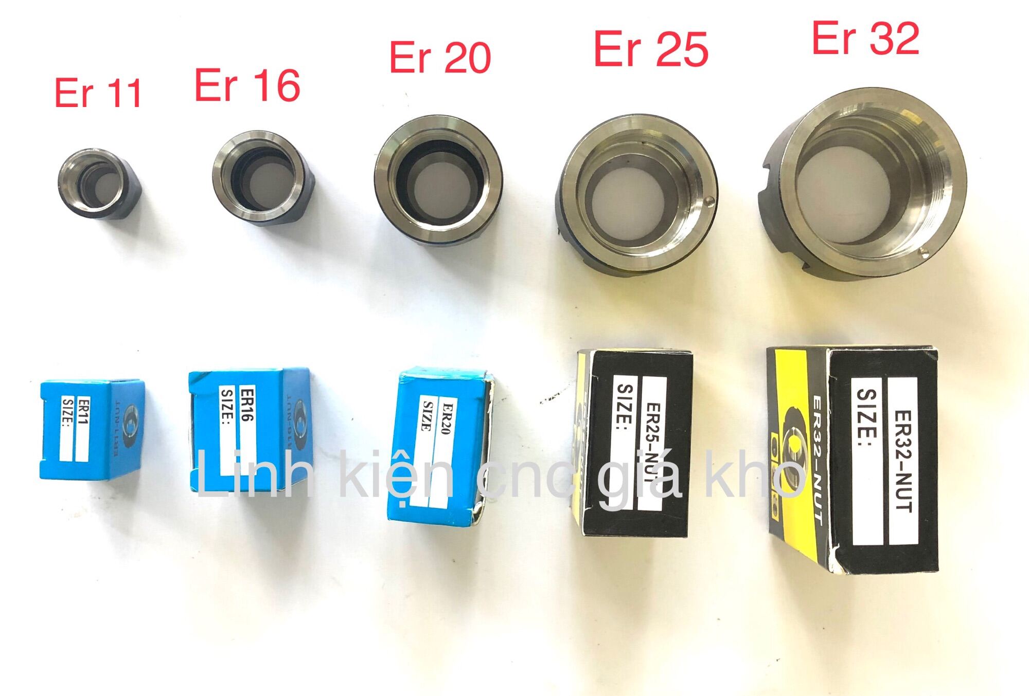 Ôm bọc collet er11, er16, er20, er25, er32