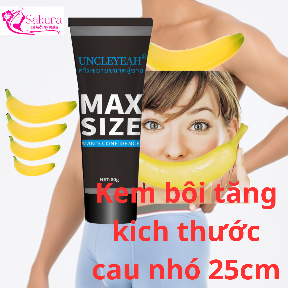Gel dành cho nam - hàng chính hãng - Tăng kich thước cho câu bé To Hơn Dài Hơn. (Che tên khi giao hàng)