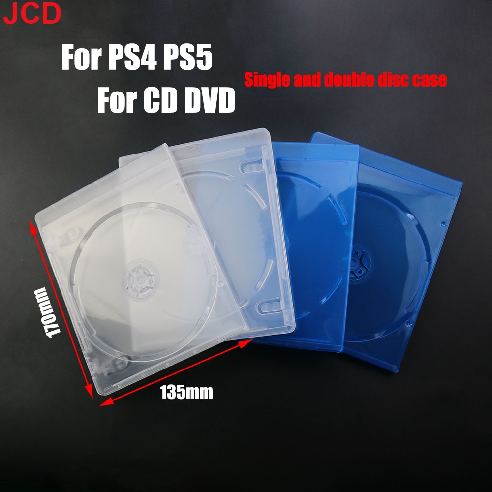 JCD 1pcs For PS5 PS4 Replacement Empty Game CD DVD Box Case for PS4 Disc