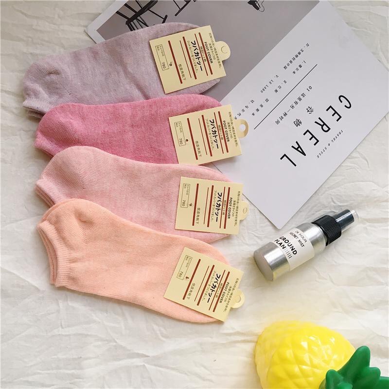 Set 10 đôi tất,vớ unisex chống hôi chân chất liệu thoáng mát hàng xuất see ever 20