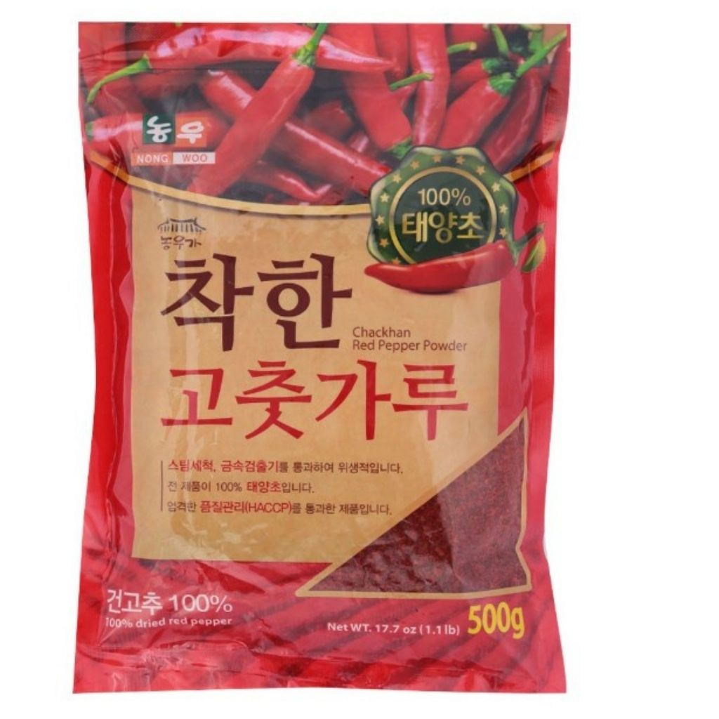 Bột Ớt Hàn Quốc Cánh Vảy 500gr/ Chackhan Red Pepper Powder/ Bột Ớt Hạt HQ/ Bột Ớt Cánh Lớn