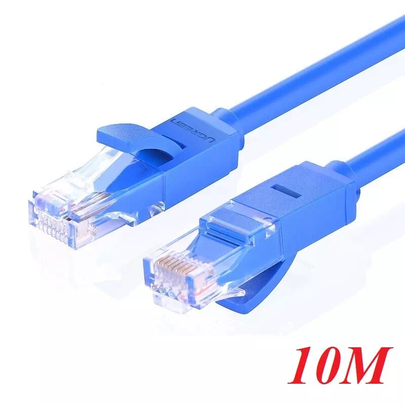 Ugreen 11205 10m màu xanh cáp mạng lan cat6 upt nw102