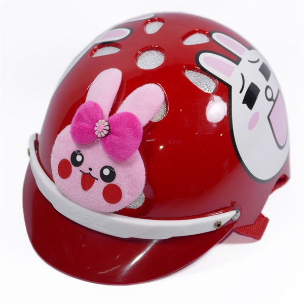 [HCM]Mũ bảo hiểm trẻ em từ 1-2 tuổi nón bảo hiểm đẹp nón bảo hiểm gắn hình mặt thỏ dễ thương nhựa ABS cứng bảo vệ tốt