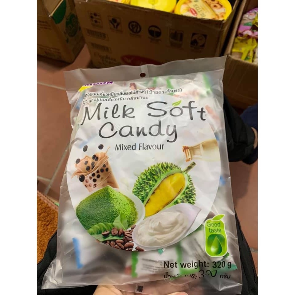 [sẵn sàng] Kẹo dẻo trái cây tổng hợp Milk soft 28k/ 1 gói 320g